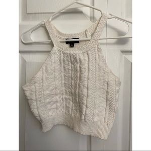 Cropped sweater tank